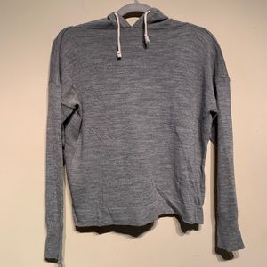 Gray Heathered Cotton Hoodie